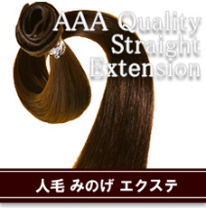 人毛　みのげ　エクステ　通販ページヘ